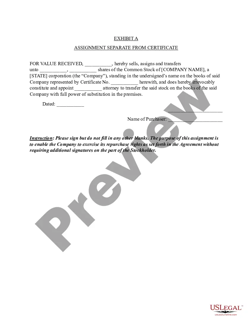 Preview Founder's Vesting Agreement