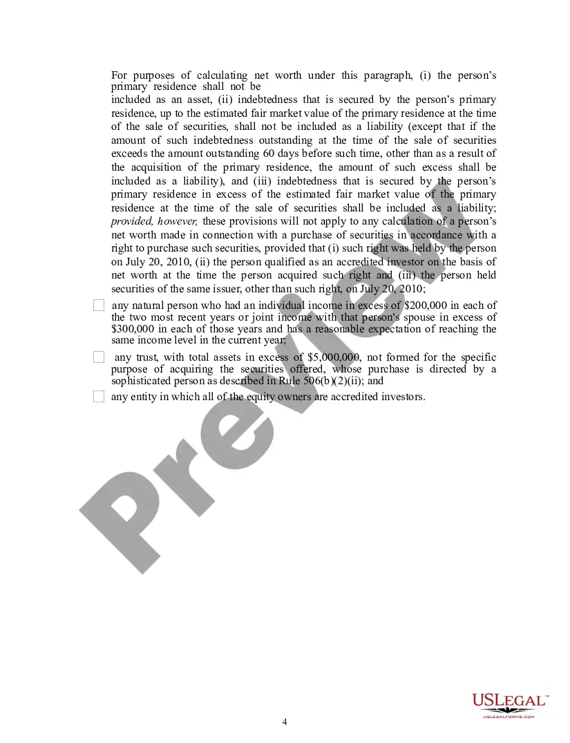 Get Accredited Investor Status Certificate Preview Accredited Investor Status Certificate