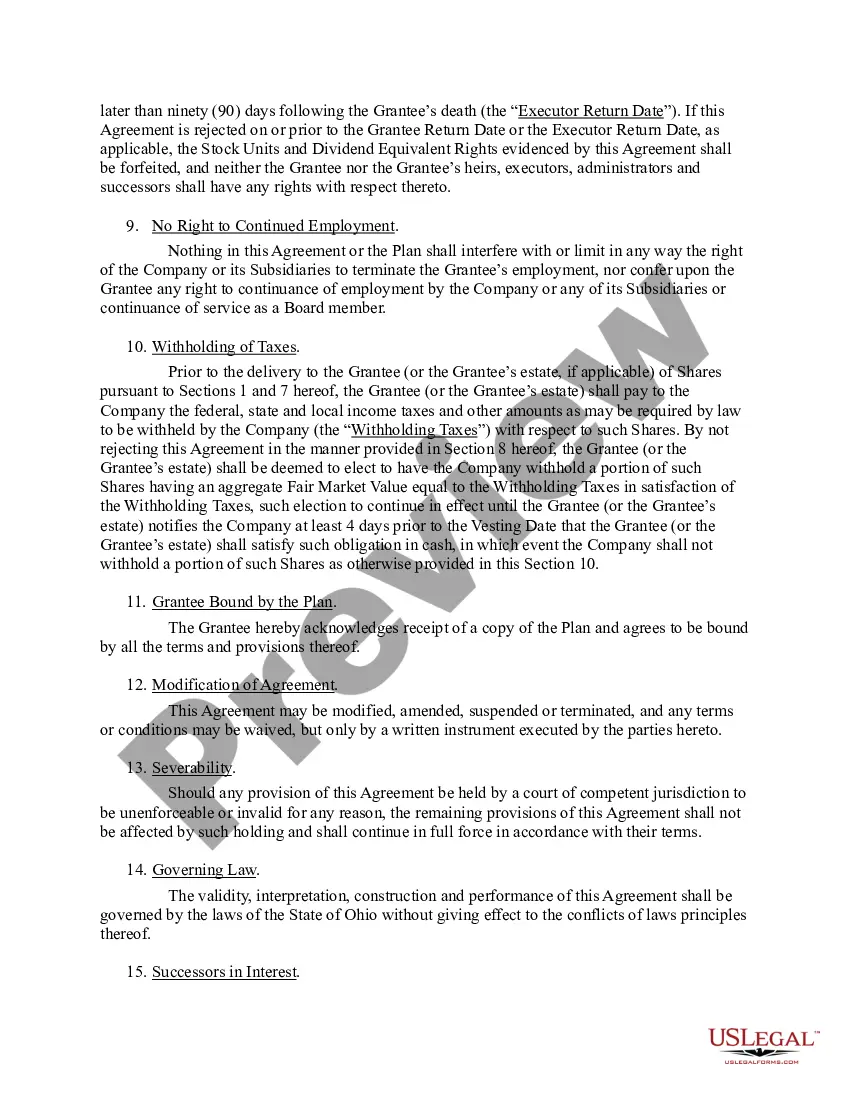 Get Stock Unit Award Agreement Preview Stock Unit Award Agreement