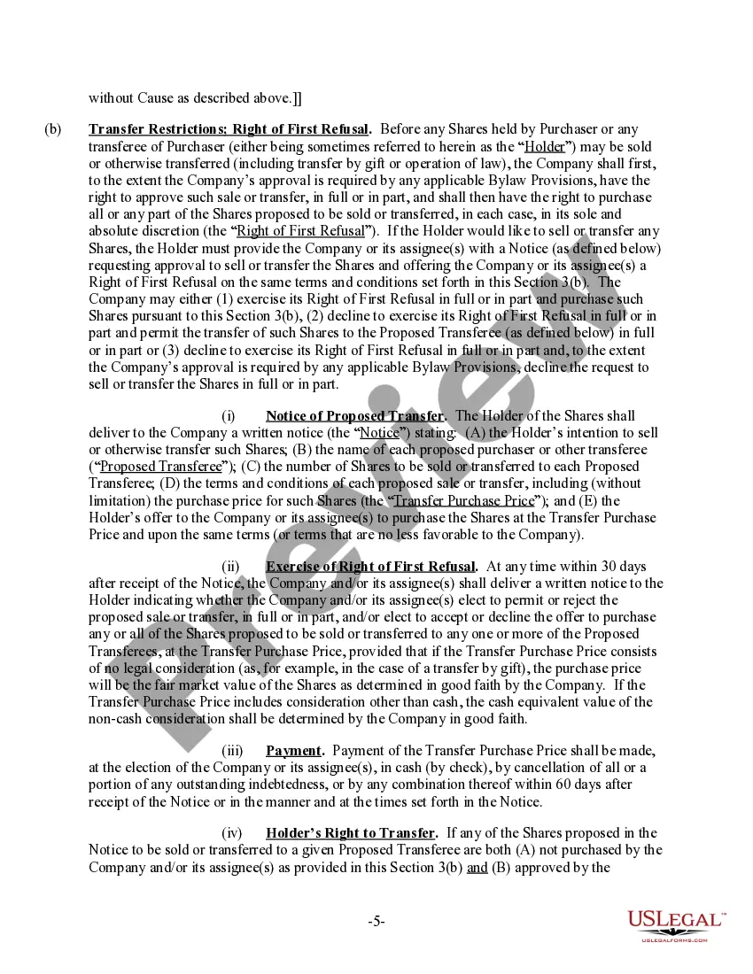 Get Common Stock Purchase Agreement with Vesting Preview Common Stock Purchase Agreement with Vesting