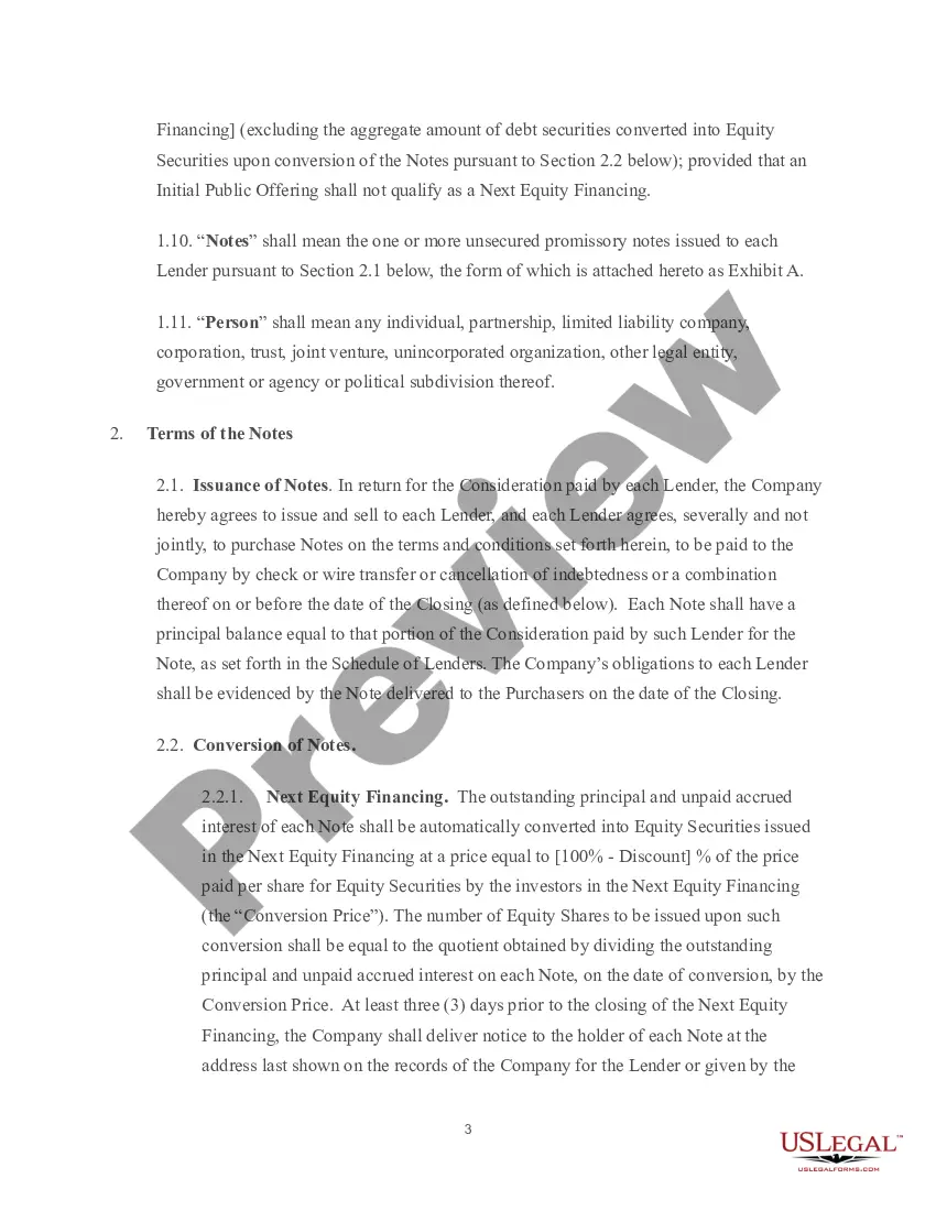 Get Convertible Note Purchase Agreement Preview Convertible Note Purchase Agreement