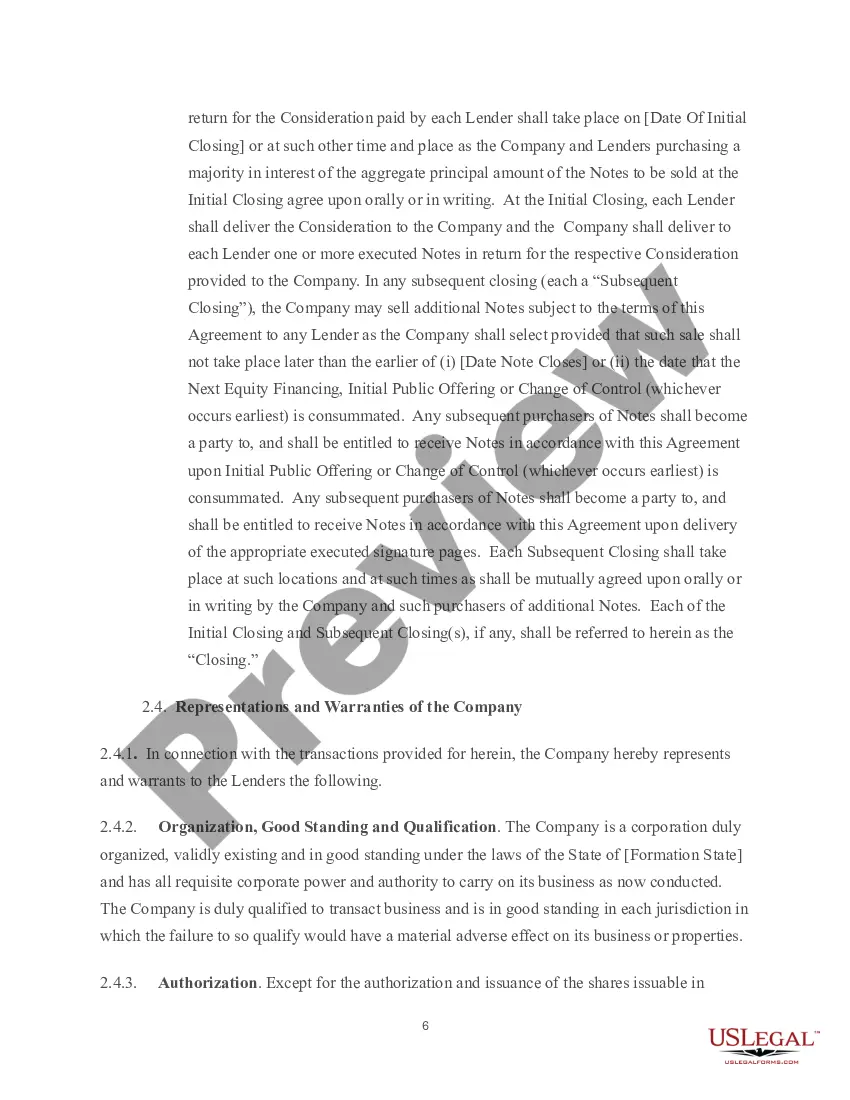 Get Convertible Note Purchase Agreement Preview Convertible Note Purchase Agreement