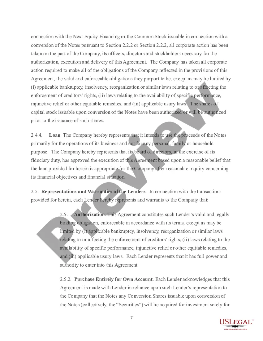 Get Convertible Note Purchase Agreement Preview Convertible Note Purchase Agreement