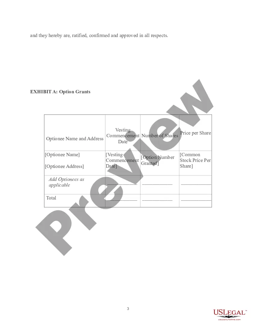 Get Board Approval of Stock Options Preview Board Approval of Stock Options