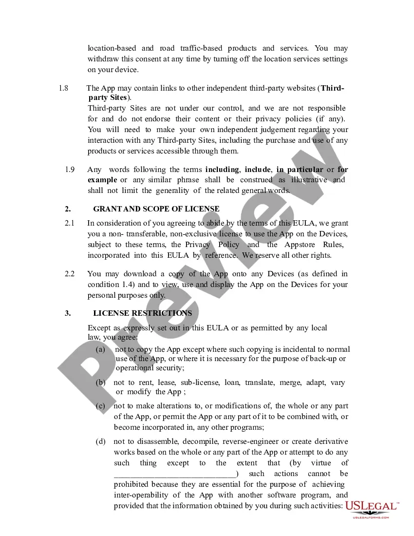 Get EULA - End User License Agreement Preview EULA - End User License Agreement