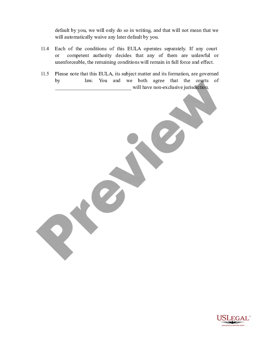 Get EULA - End User License Agreement Preview EULA - End User License Agreement