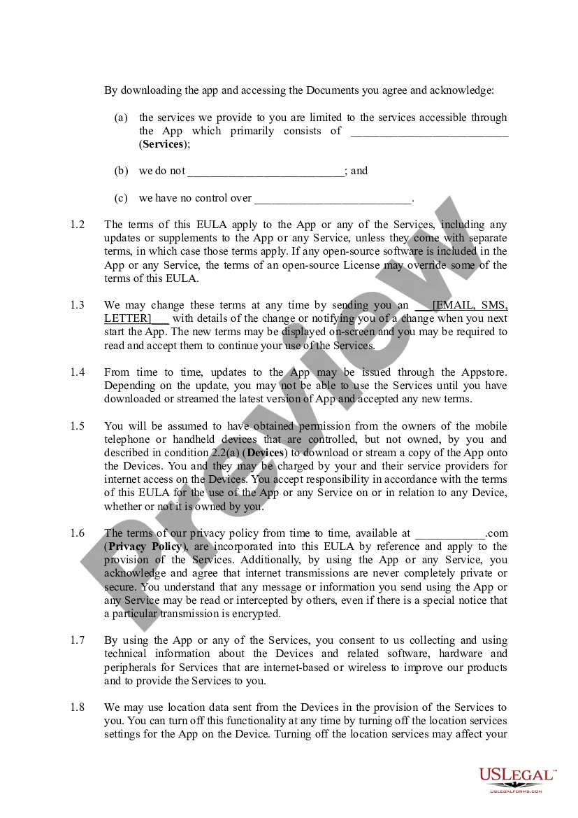 Get EULA - End User License Agreement Preview EULA - End User License Agreement