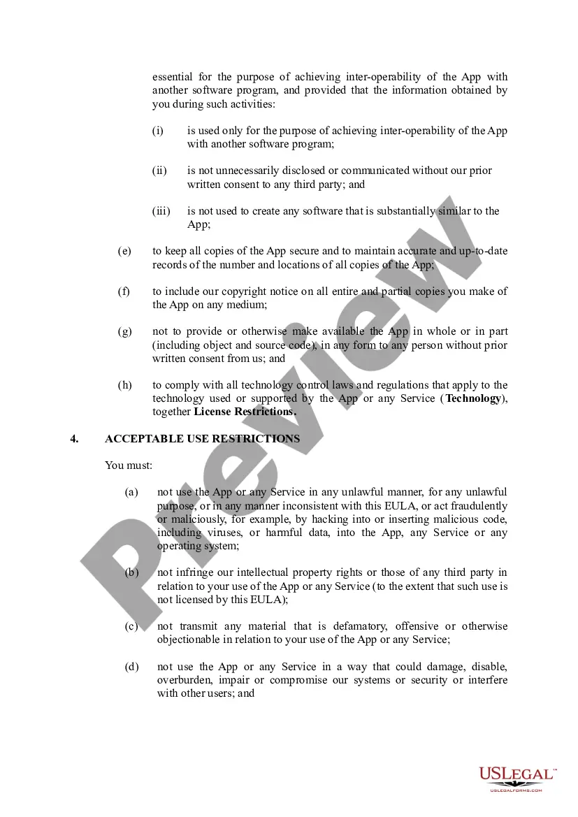 Get EULA - End User License Agreement Preview EULA - End User License Agreement