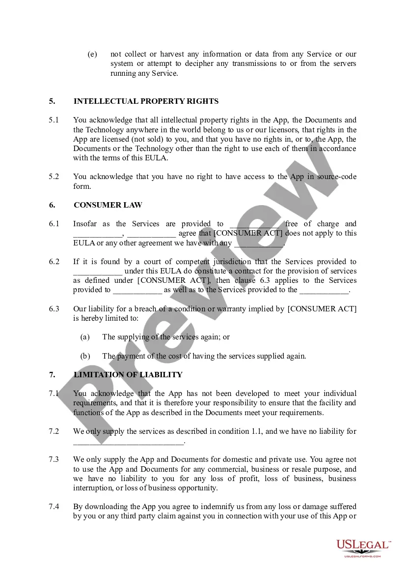 Get EULA - End User License Agreement Preview EULA - End User License Agreement
