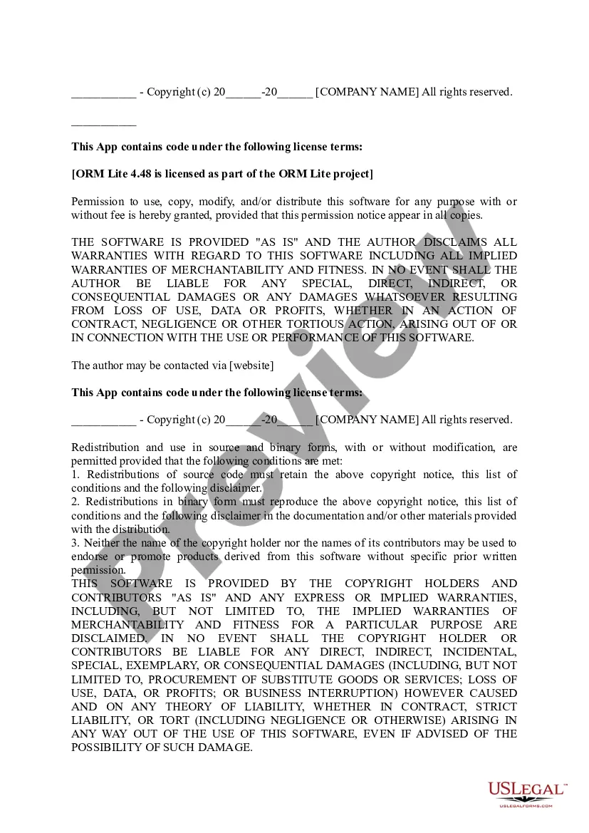 Get End User License Agreement for Mobile Applications Preview End User License Agreement for Mobile Applications