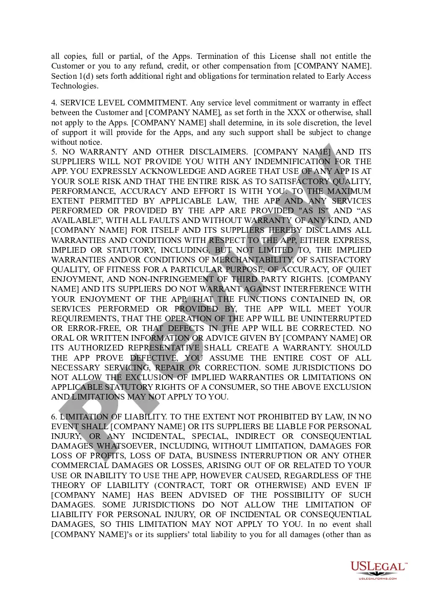Get End User License Agreement for Mobile Applications Preview End User License Agreement for Mobile Applications