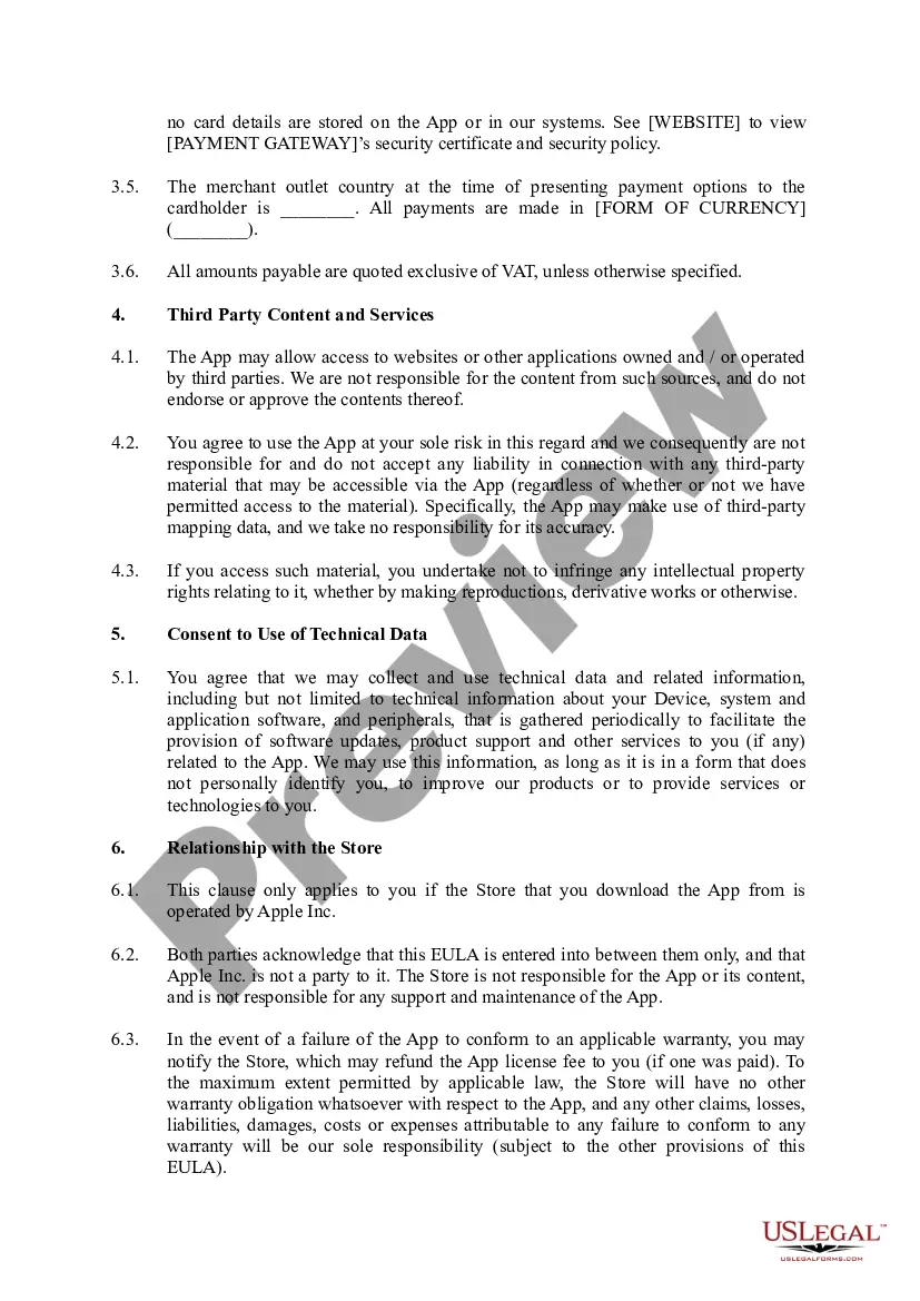 Get End User License Agreement for Mobile Applications Preview End User License Agreement for Mobile Applications