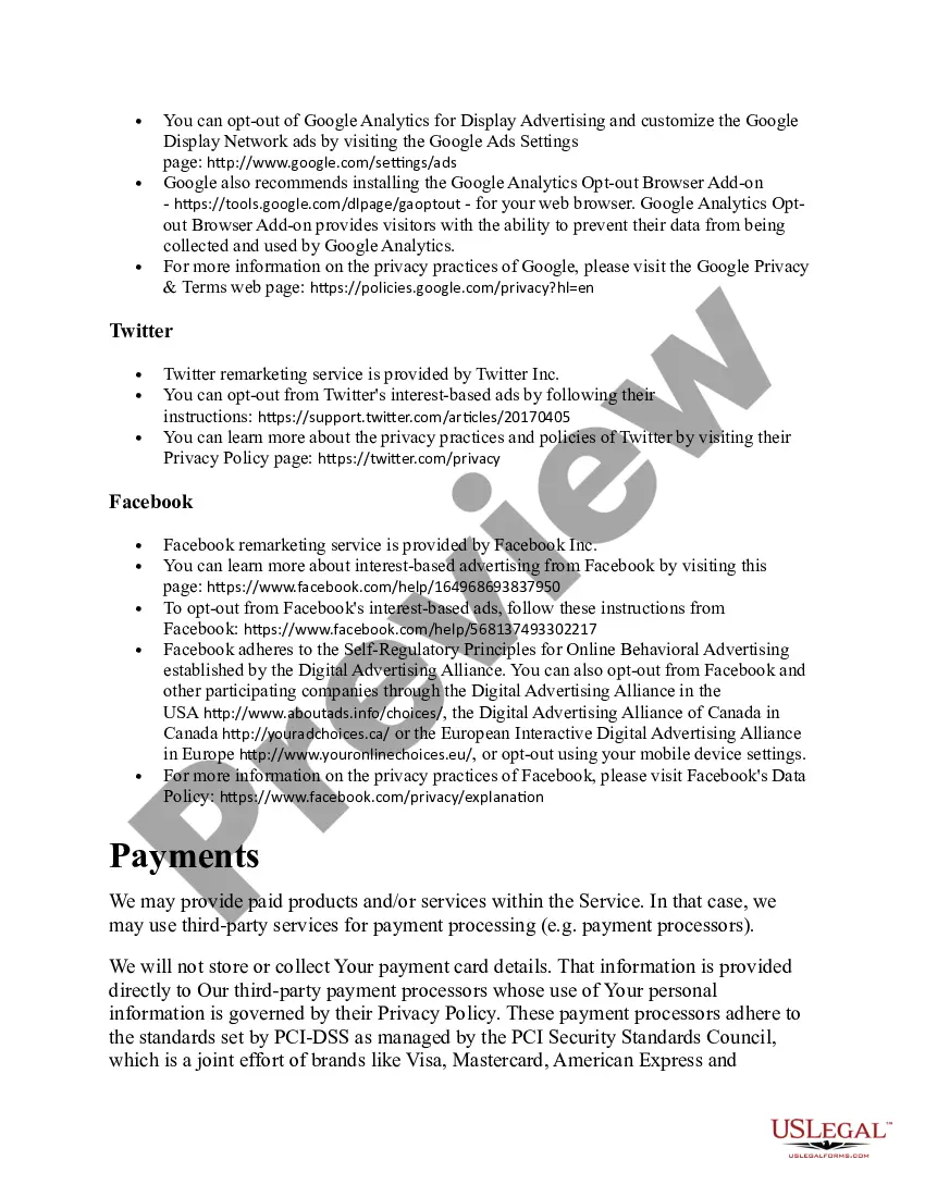 Get Mobile App Privacy Policy Preview Mobile App Privacy Policy