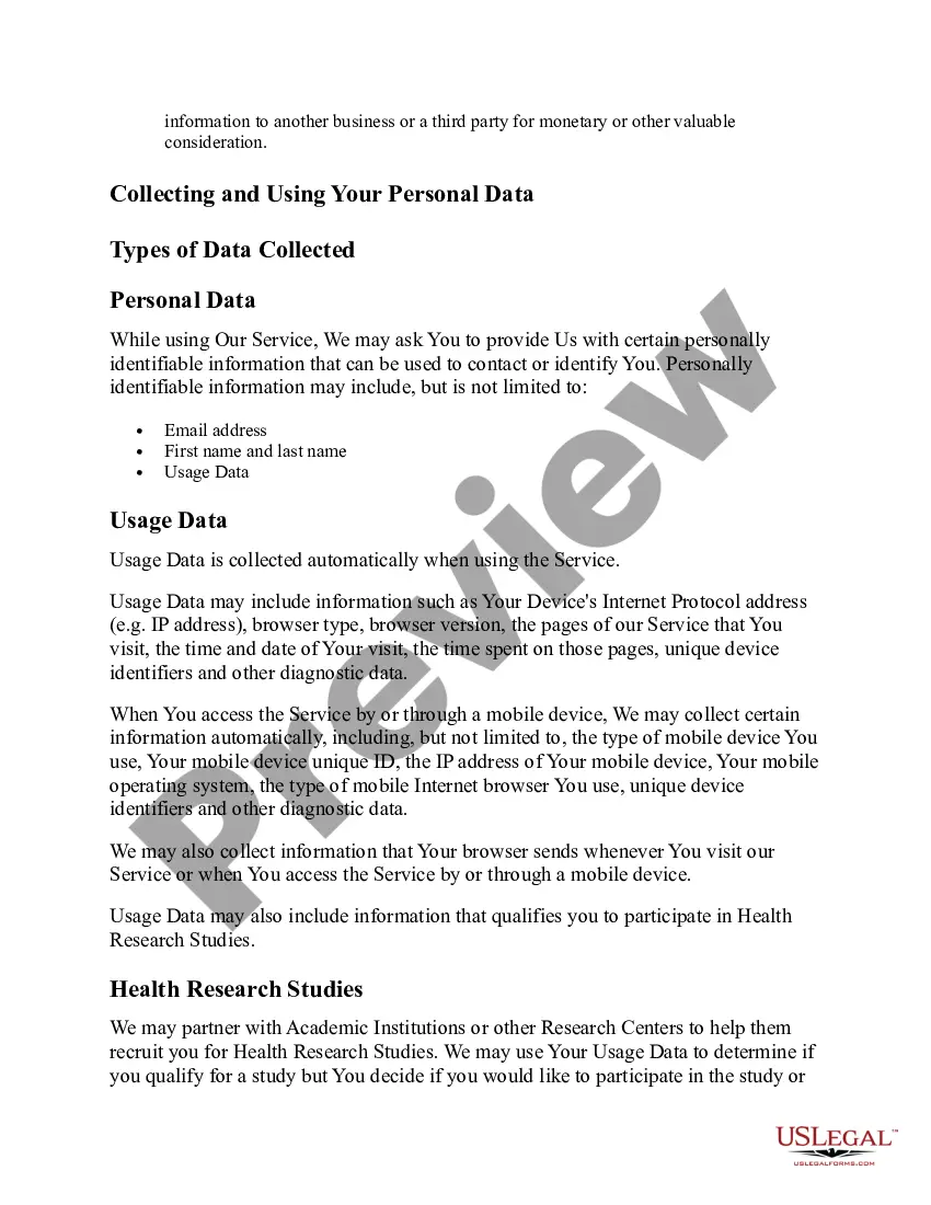 Get Mobile App Privacy Policy Preview Mobile App Privacy Policy