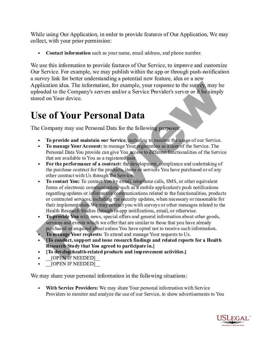 Get Mobile App Privacy Policy Preview Mobile App Privacy Policy