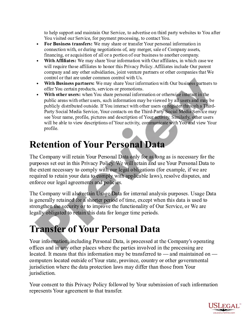 Get Mobile App Privacy Policy Preview Mobile App Privacy Policy