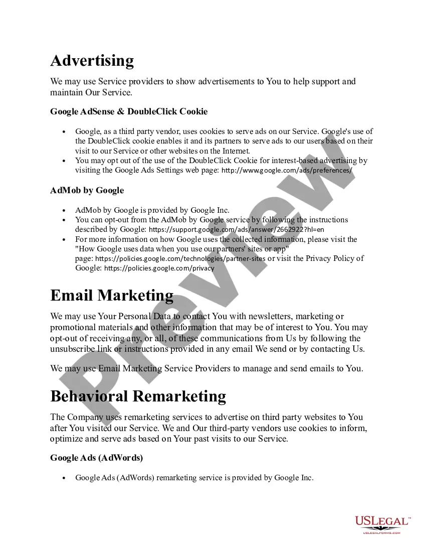 Get Mobile App Privacy Policy Preview Mobile App Privacy Policy