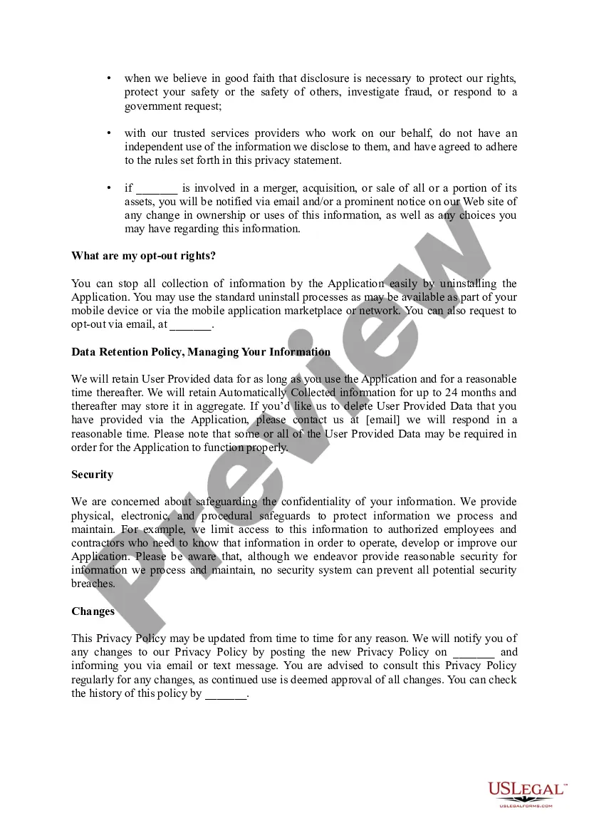Get Mobile App Privacy Policy Preview Mobile App Privacy Policy