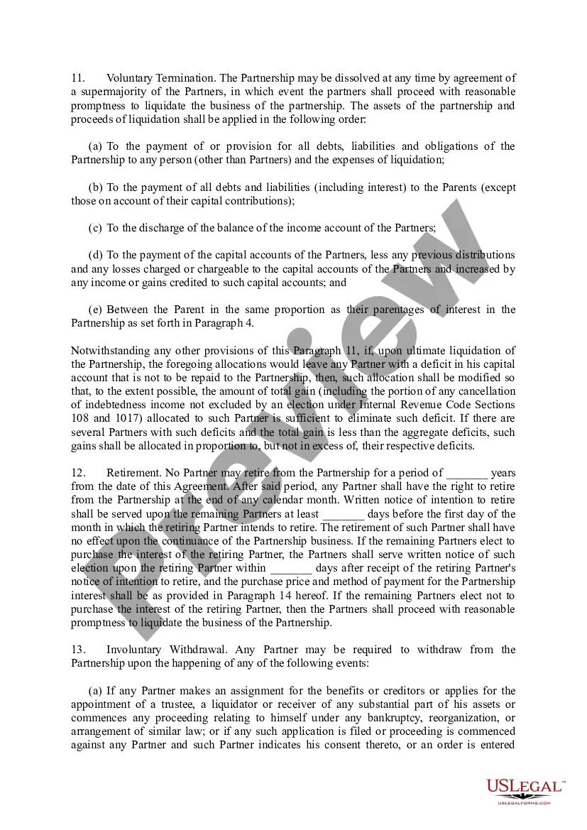 Preview Partnership Agreement