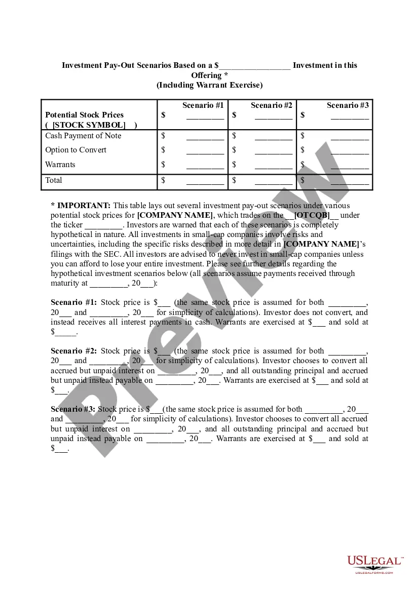 Get Term Sheet - Convertible Debt Financing Preview Term Sheet - Convertible Debt Financing