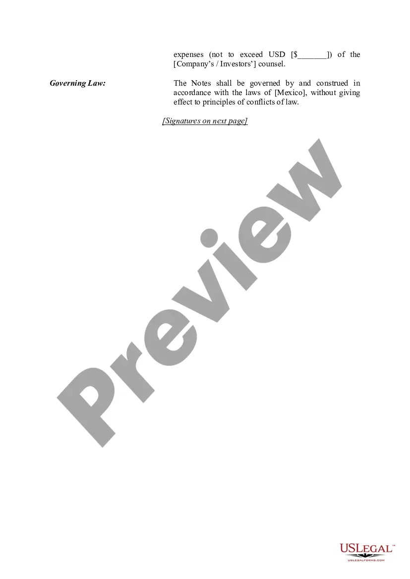 Get Term Sheet - Convertible Debt Financing Preview Term Sheet - Convertible Debt Financing