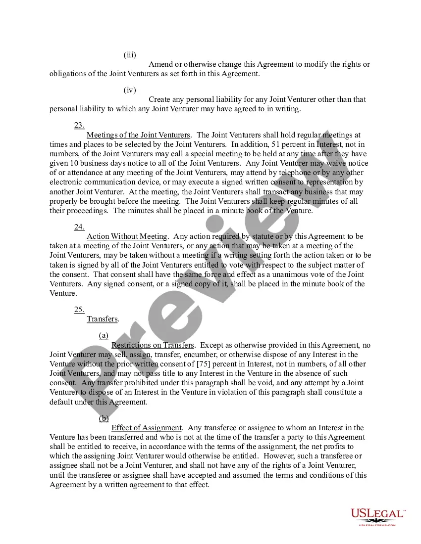 Get Joint Venture Agreement Preview Joint Venture Agreement