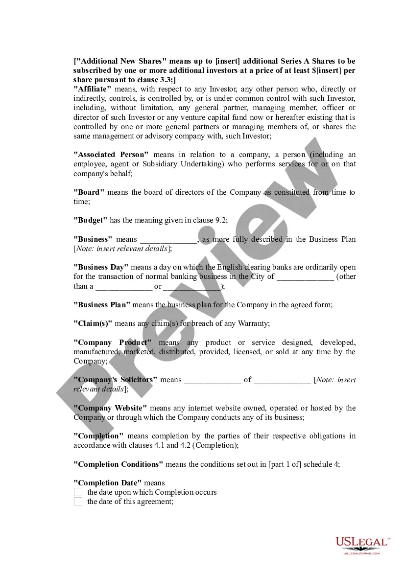 Get Subscription Agreement and Shareholders' Agreement Preview Subscription Agreement and Shareholders' Agreement