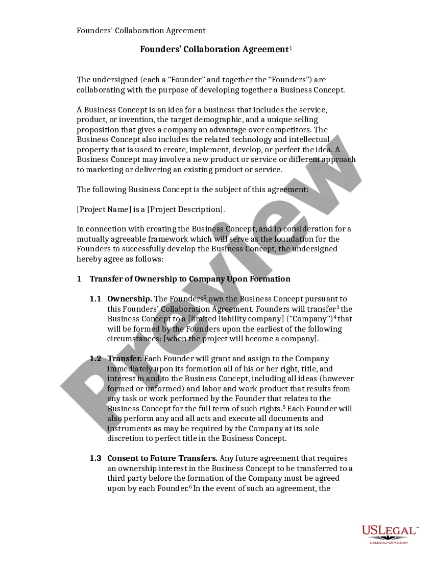 Get Founders Collaboration Agreement Preview Founders Collaboration Agreement