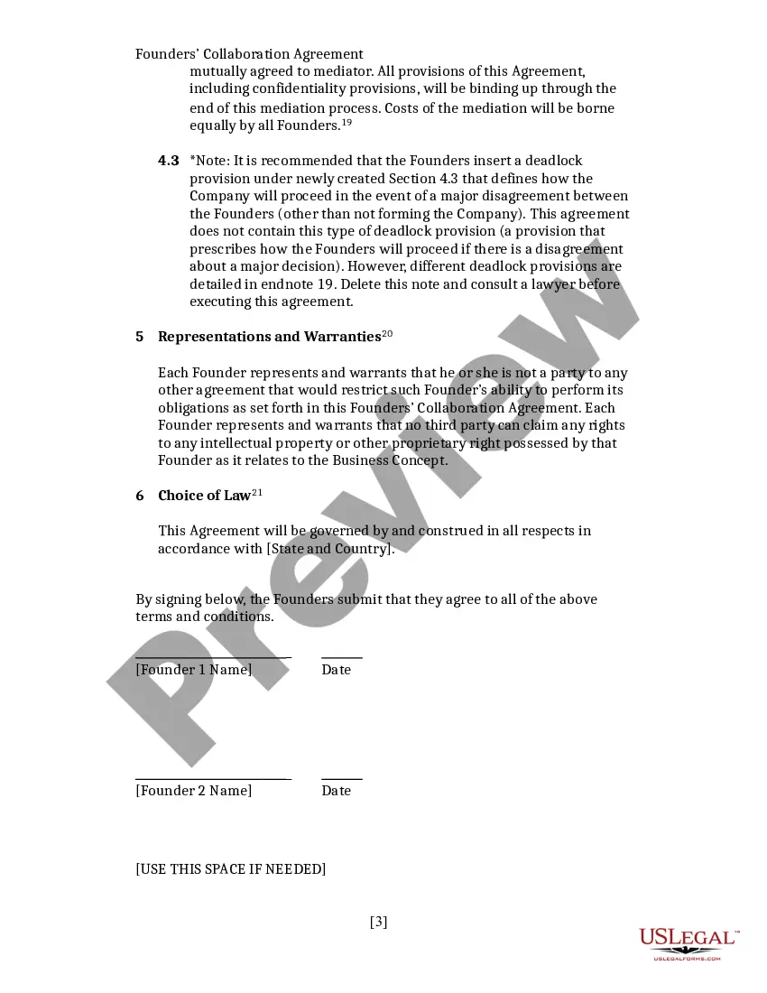 Get Founders Collaboration Agreement Preview Founders Collaboration Agreement