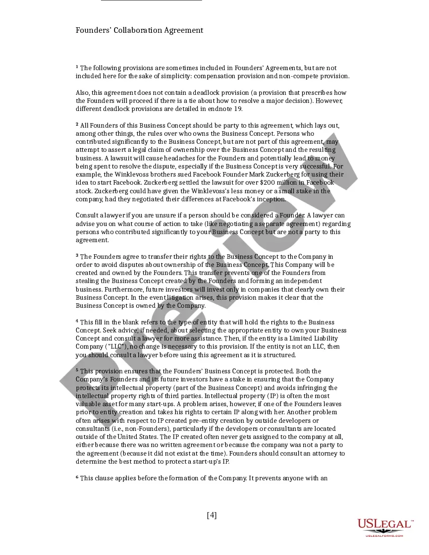 Get Founders Collaboration Agreement Preview Founders Collaboration Agreement
