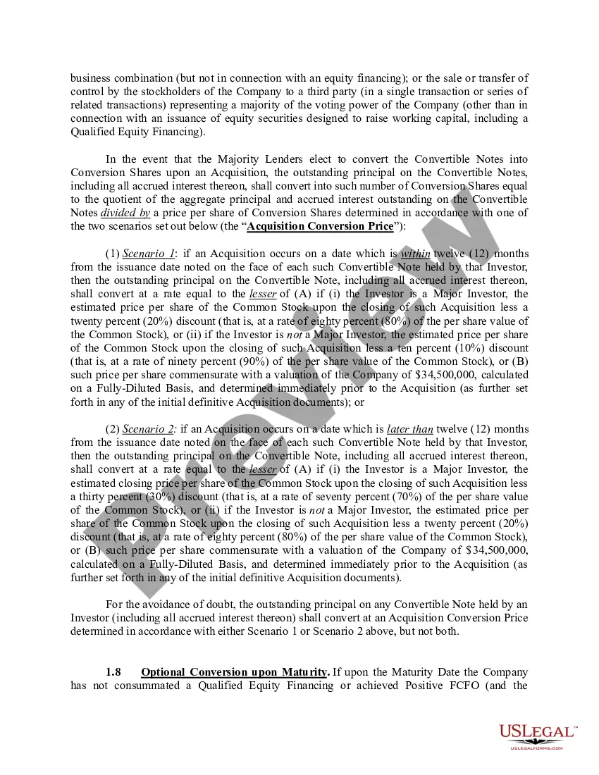 Get Convertible Note Subscription Agreement Preview Convertible Note Subscription Agreement