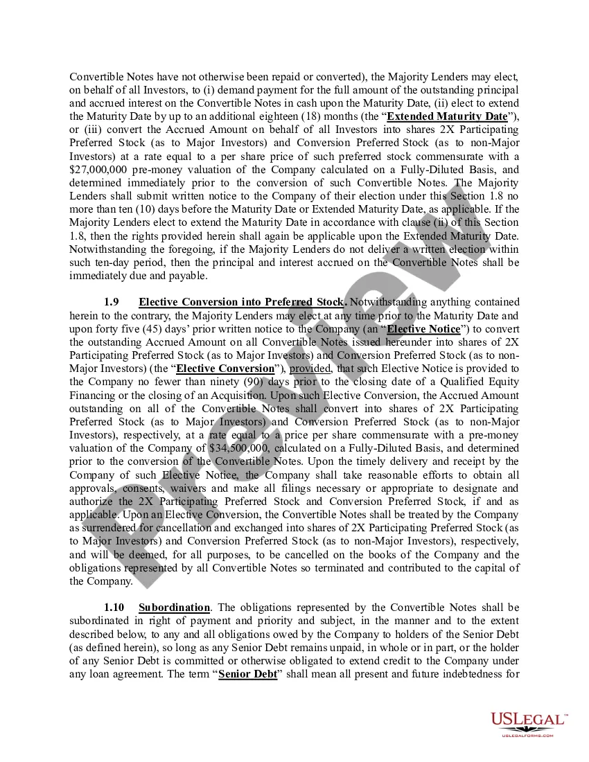 Get Convertible Note Subscription Agreement Preview Convertible Note Subscription Agreement