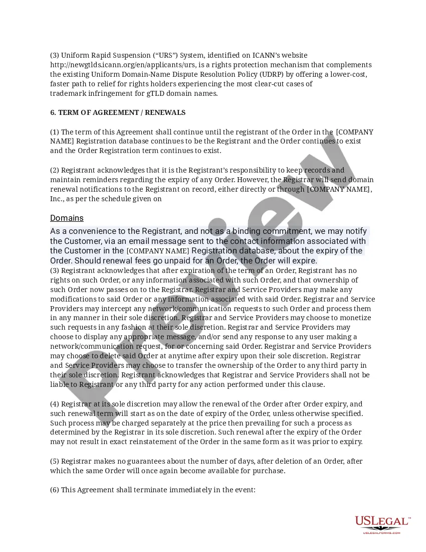 Get Dominion Registries Agreement Preview Dominion Registries Agreement