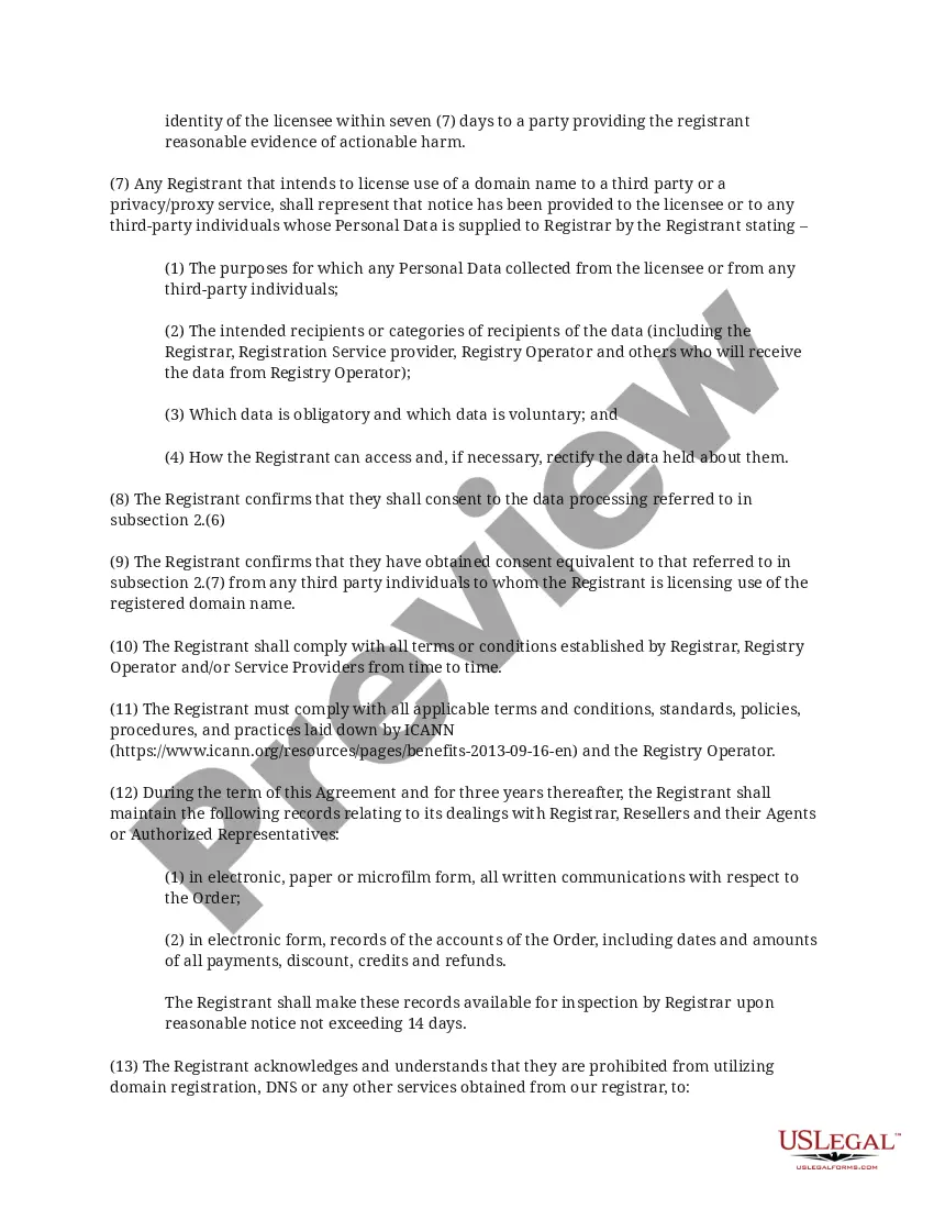 Get Dominion Registries Agreement Preview Dominion Registries Agreement