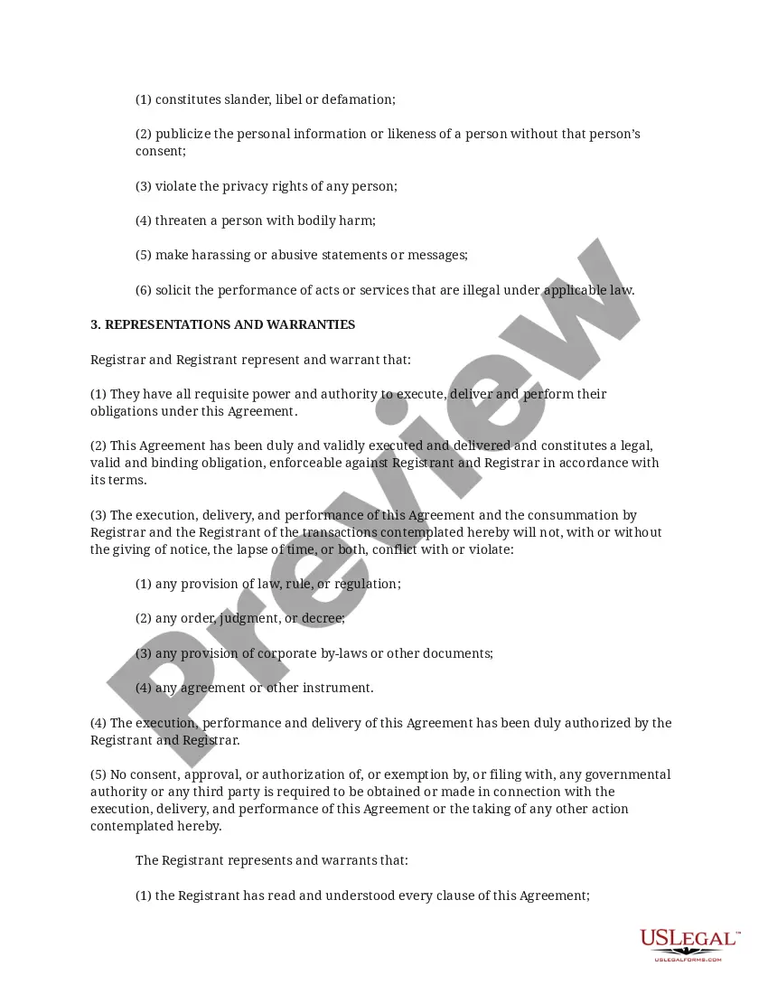 Get Dominion Registries Agreement Preview Dominion Registries Agreement