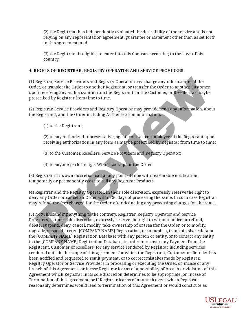 Get Dominion Registries Agreement Preview Dominion Registries Agreement