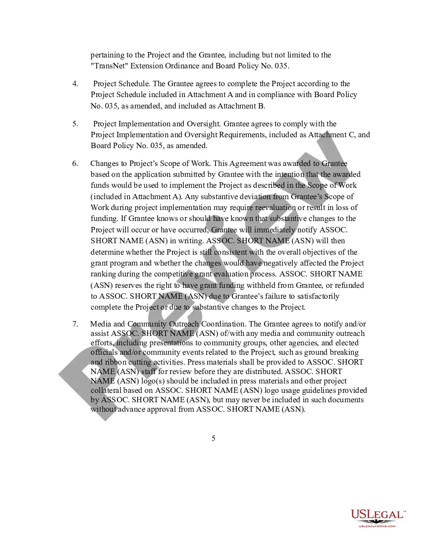 Get Grant Agreement - From Government Assoc. Preview Grant Agreement - From Government Assoc.