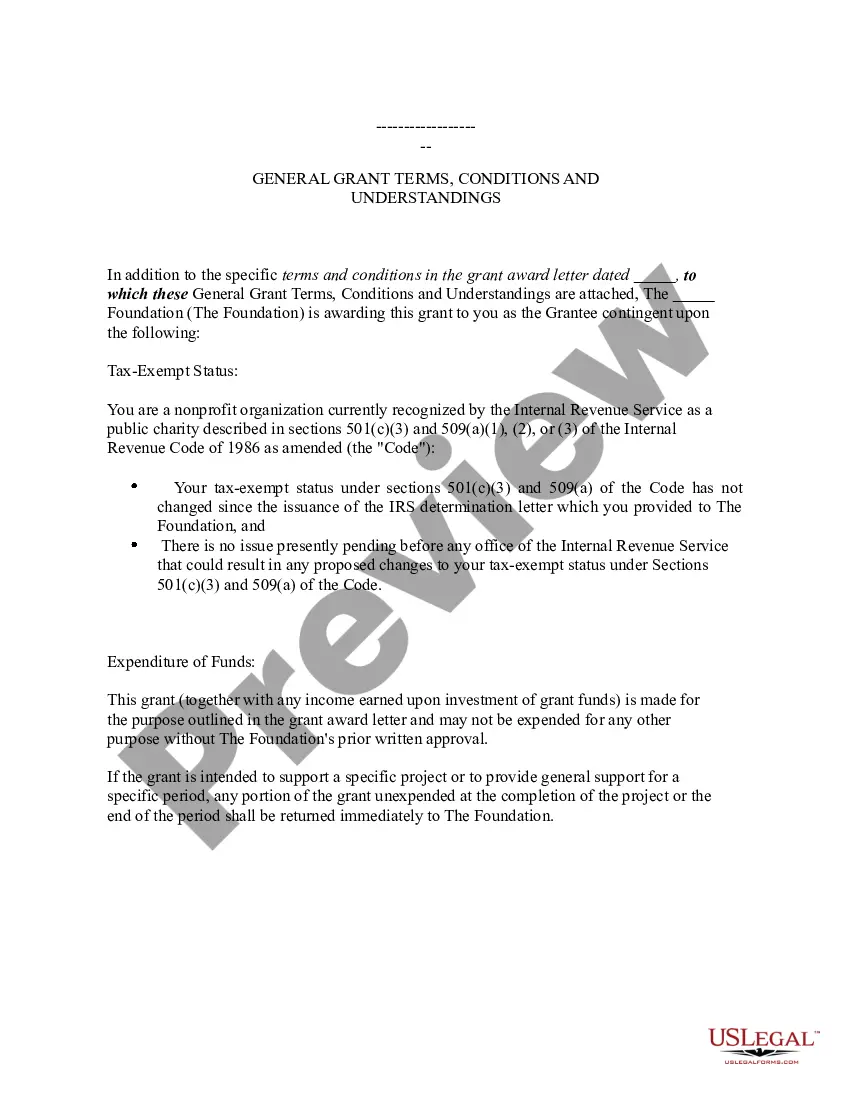 Get Grant Agreement Preview Grant Agreement