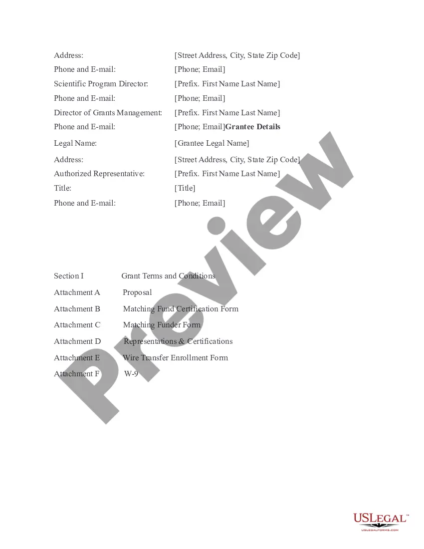 Get Grant Agreement Preview Grant Agreement