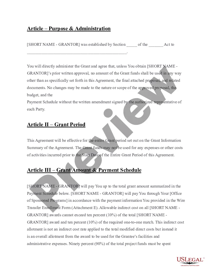 Get Grant Agreement Preview Grant Agreement