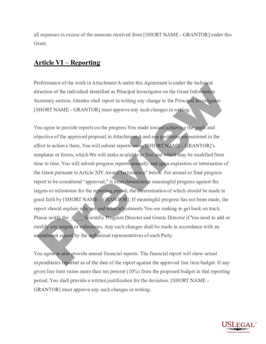 Get Grant Agreement Preview Grant Agreement