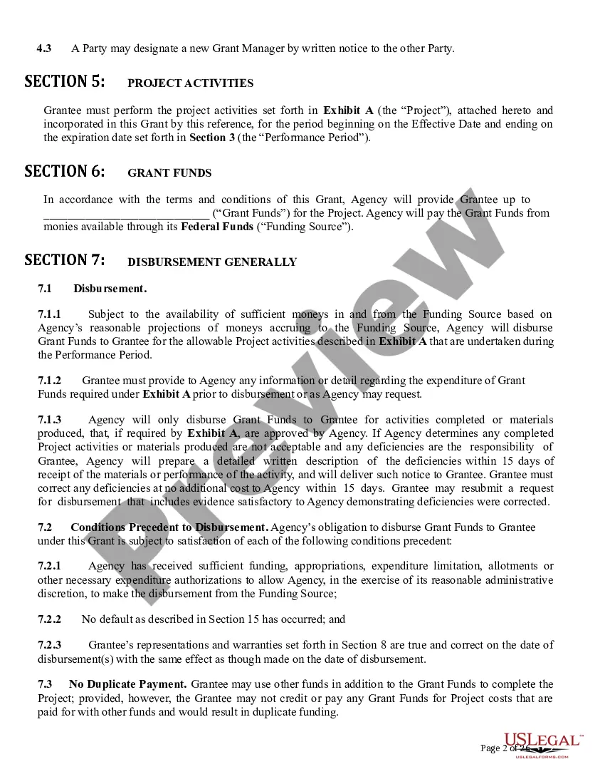 Get Grant Agreement - Attachment A Preview Grant Agreement - Attachment A