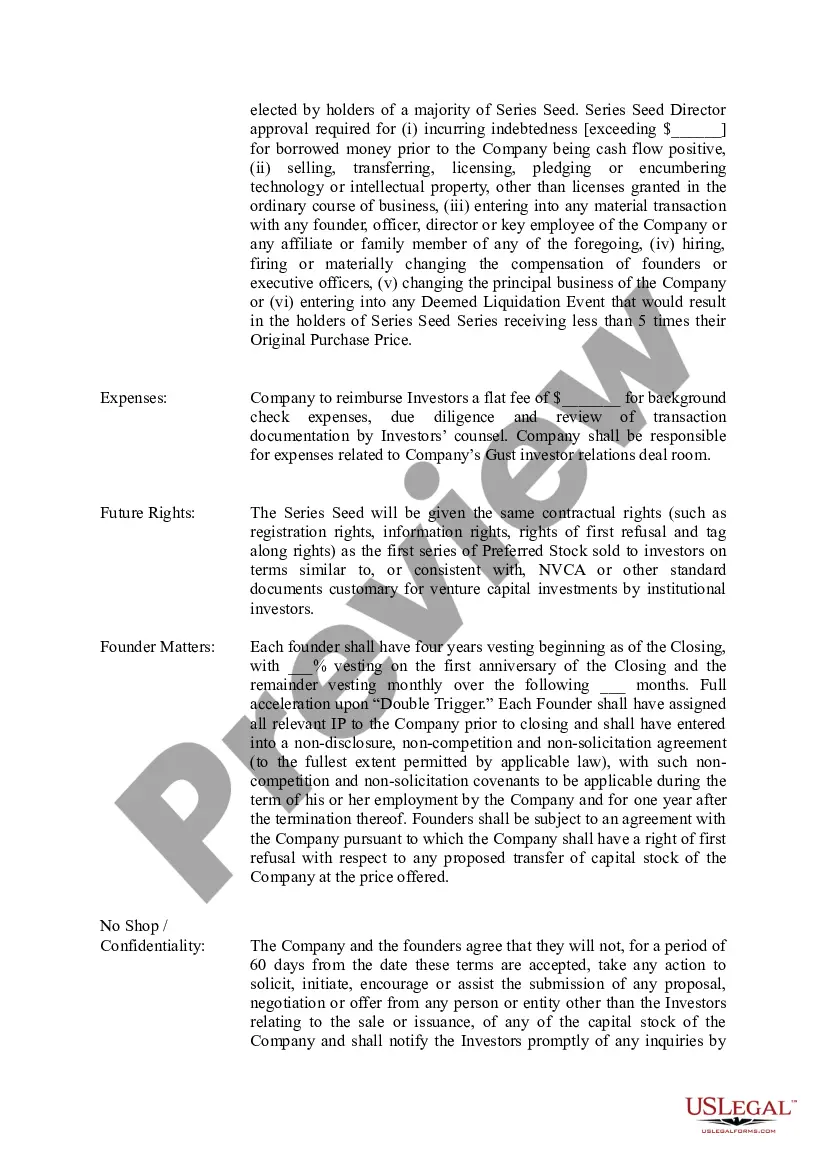 Get Gust Series Seed Term Sheet Preview Gust Series Seed Term Sheet