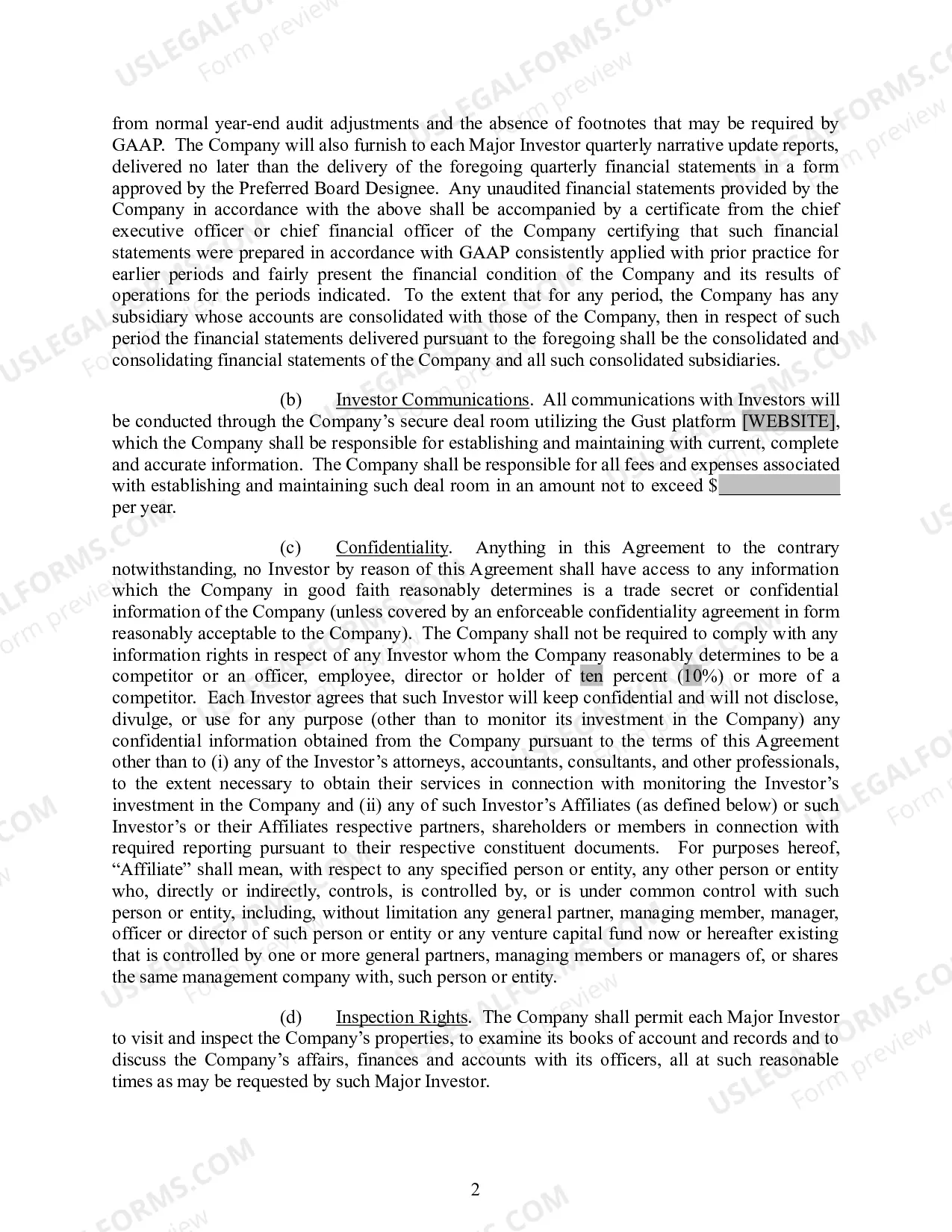 Preview Investors Rights Agreement