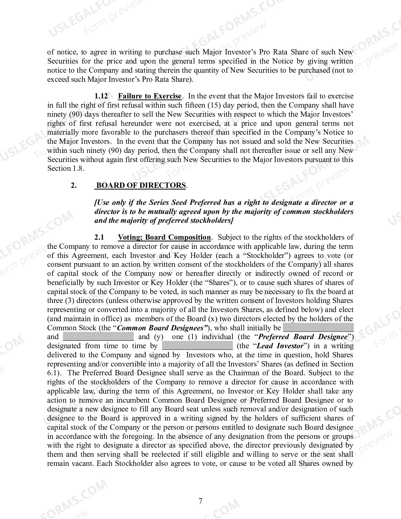 Preview Investors Rights Agreement