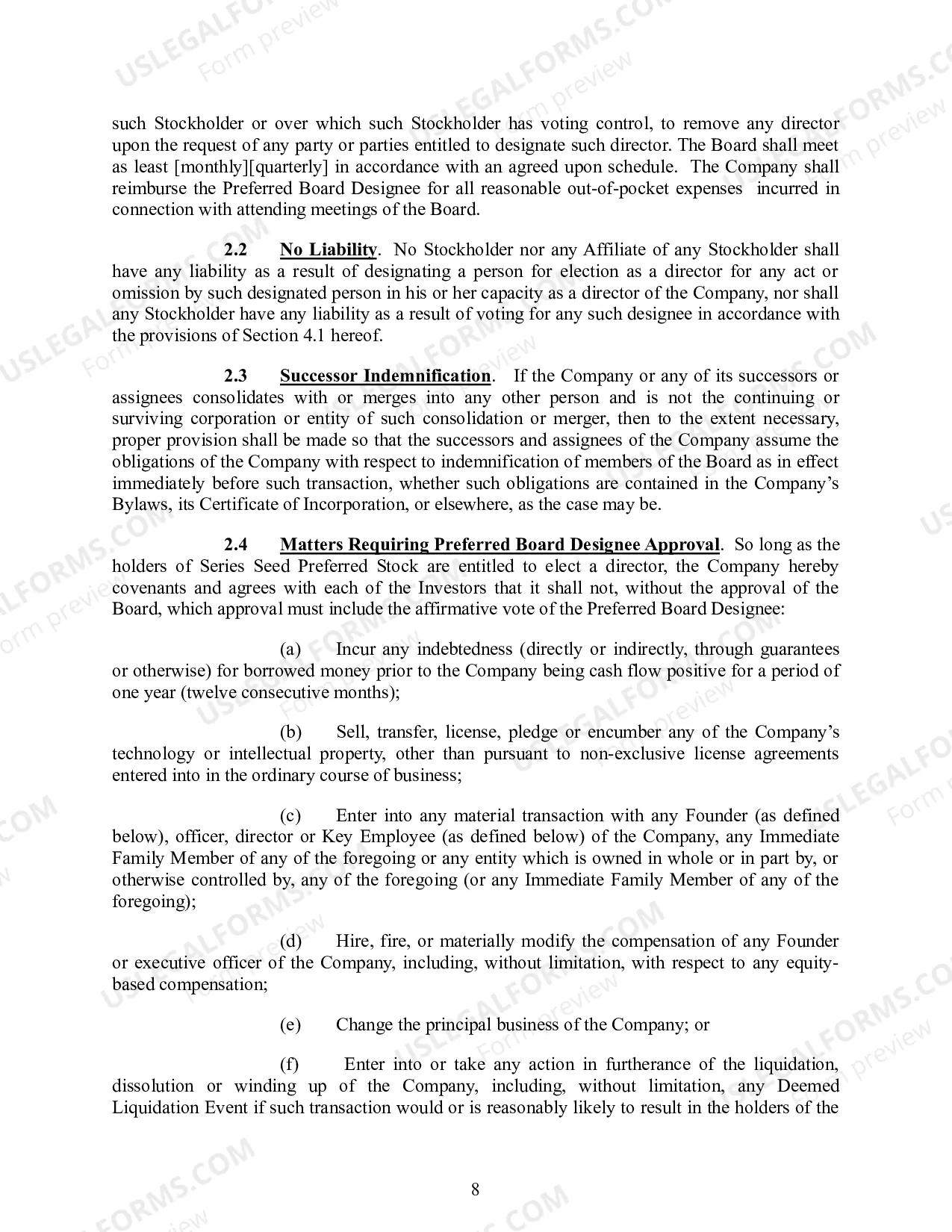 Preview Investors Rights Agreement