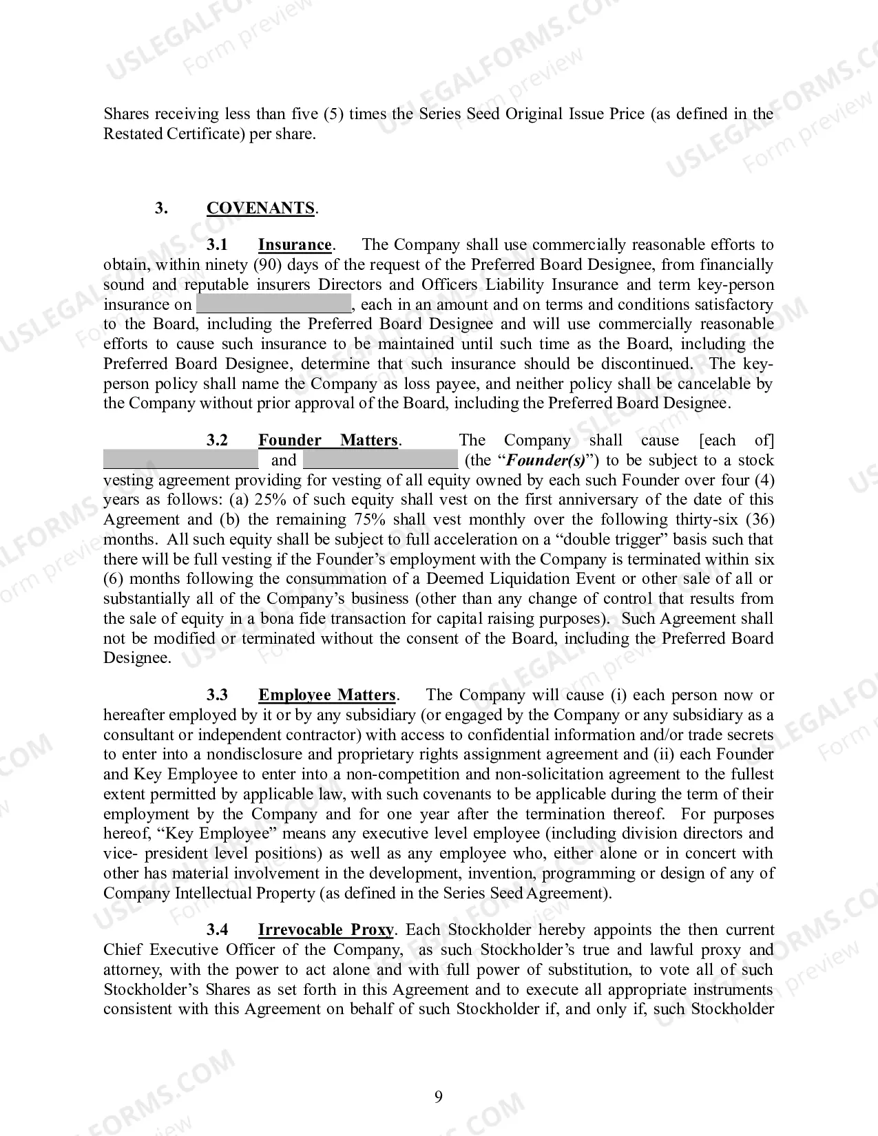 Preview Investors Rights Agreement