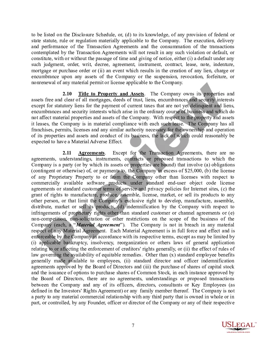 Get Series Seed Preferred Stock Purchase Agreement Preview Series Seed Preferred Stock Purchase Agreement