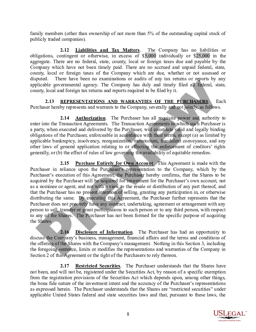 Get Series Seed Preferred Stock Purchase Agreement Preview Series Seed Preferred Stock Purchase Agreement