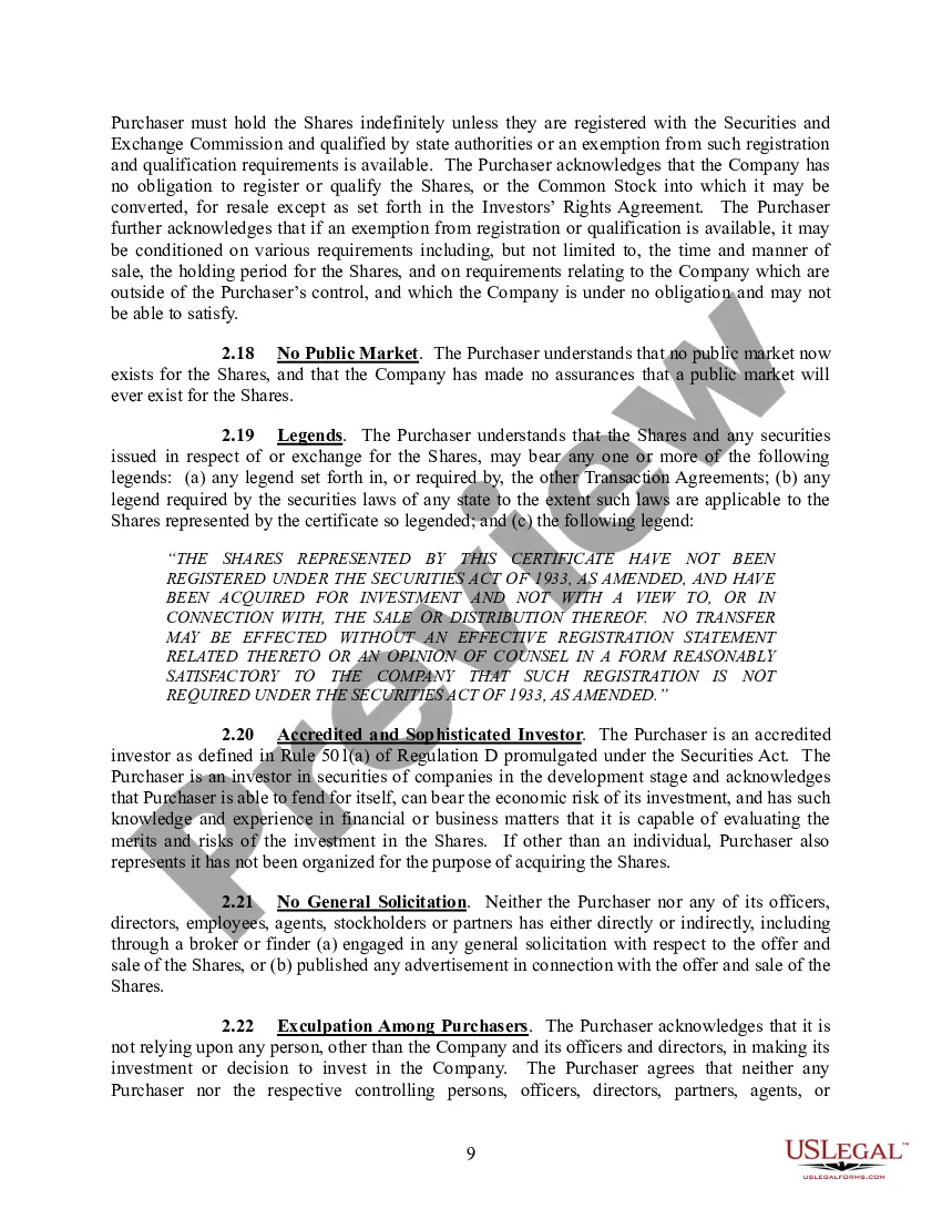 Get Series Seed Preferred Stock Purchase Agreement Preview Series Seed Preferred Stock Purchase Agreement